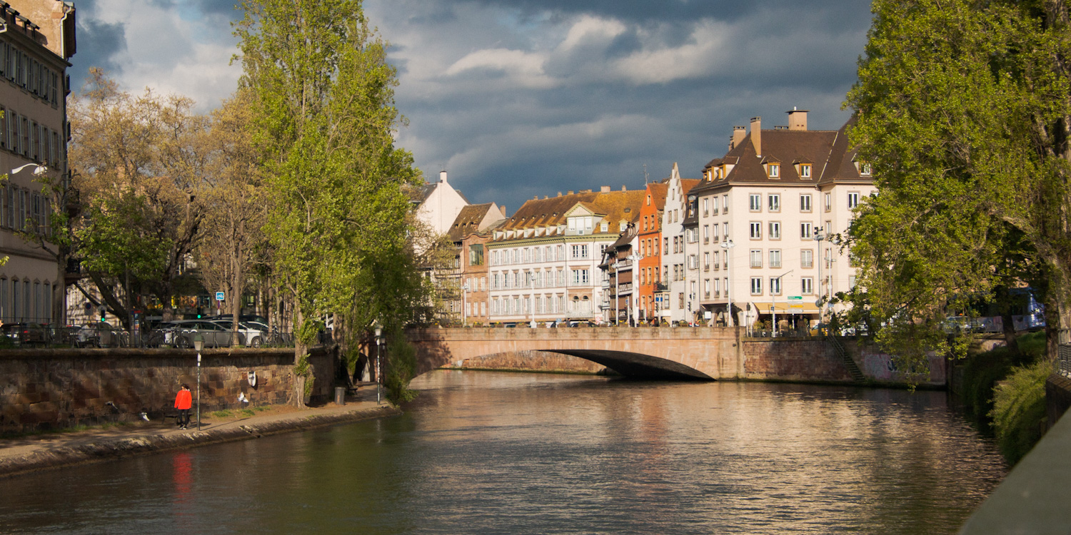 Rivier de III in Straatsburg