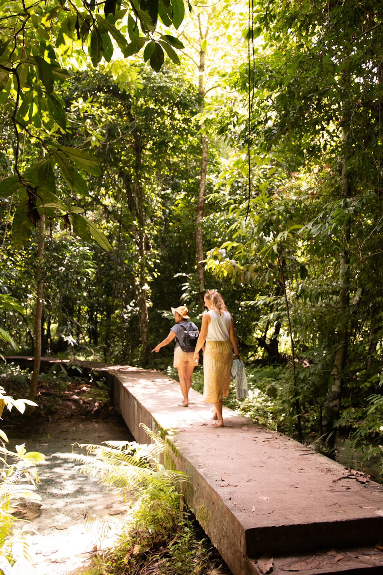 Me and my mother in law walking back from the Blue Pool